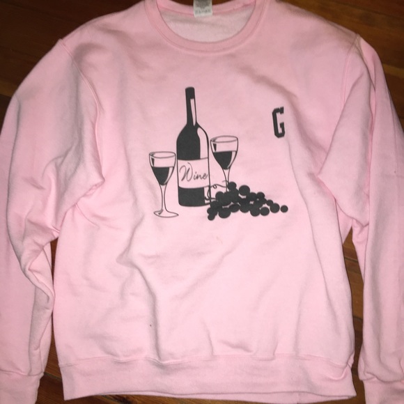 Tops - Vintage “WINE ING” sweatshirt